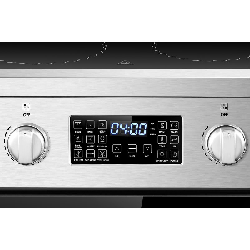 Lanbo 24 Inch Touch Screen Freestanding Electric Range with Air Fry